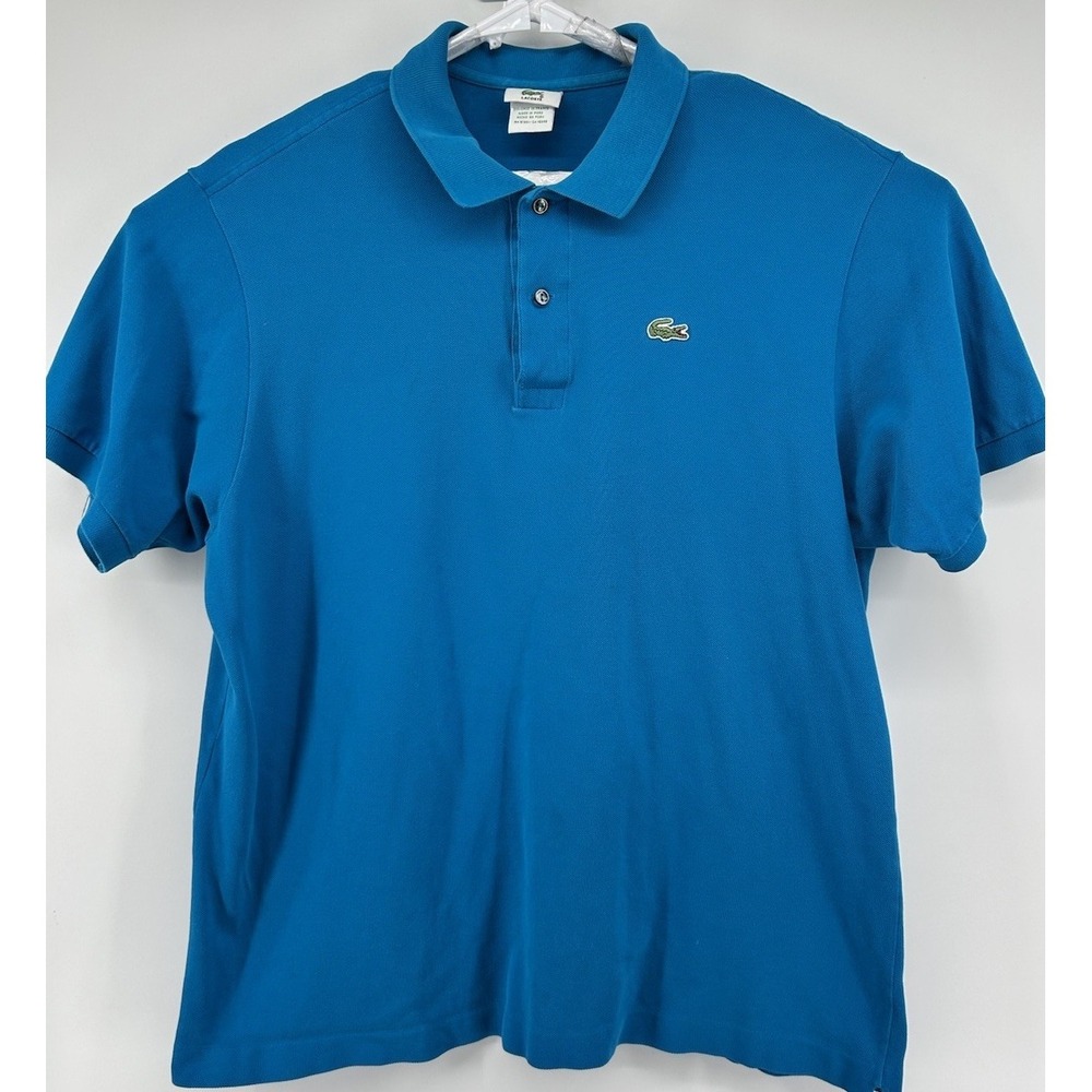 Lacoste Short Sleeve Polo Shirt Blue Men's Size 8 US 3XL